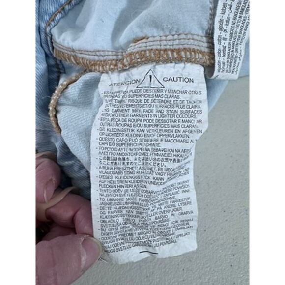 "ZARA"‎ High Rise,Wide Leg,Button Fly Jeans,SZ 6, Short Y2K Retro 90's Hipster - Picture 7 of 12